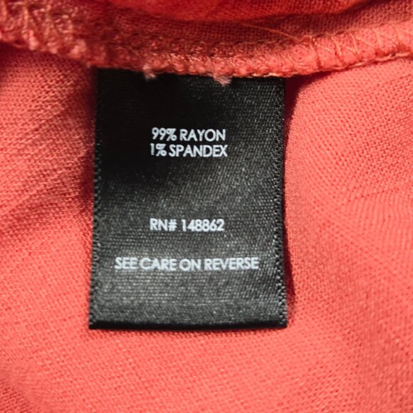 Torrid Coral Tiered Babydoll Dress 00 Plus Short Sleeve Boho Summer Rayon - Picture 8 of 11